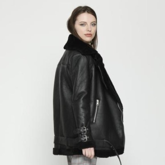 Walter Baker Adele Leather Jacket Black Medium - Picture 7 of 7